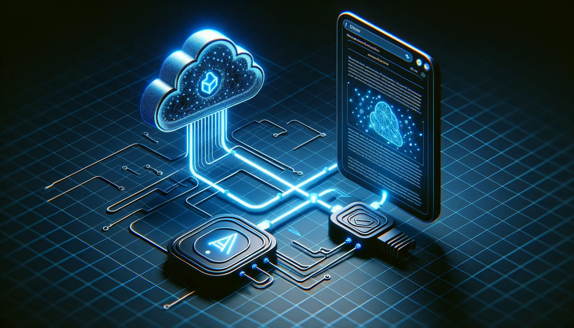 Plugin connecting website to AI cloud service